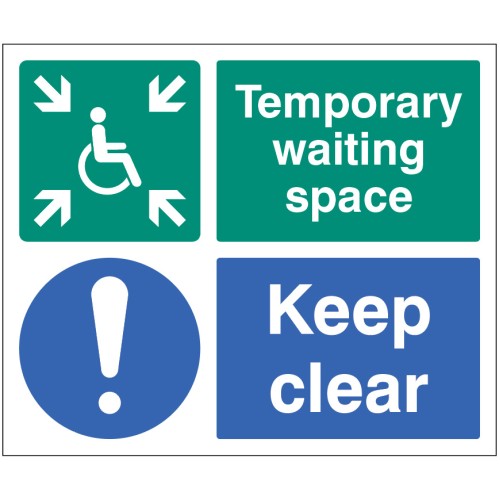 Temporary Waiting Space - Keep Clear