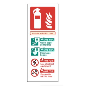 Alcohol Resistant Foam Identification