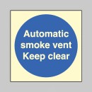 Automatic smoke Vent - Keep Clear