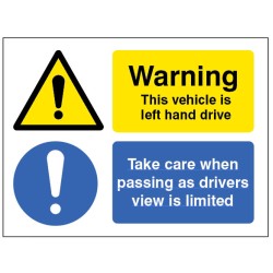 Warning - This Vehicle Is Left Hand Drive