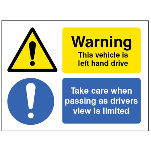 Warning - This Vehicle Is Left Hand Drive