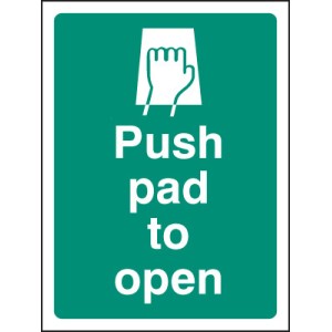 Push Pad to Open