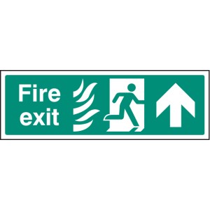 HTM Fire Exit - Arrow Up / Straight On