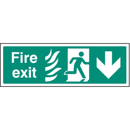 HTM Fire Exit - Arrow Down