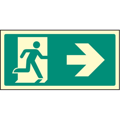 Intermediate Fire Exit Marker - Arrow Right