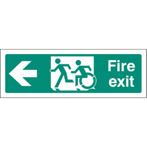 Inclusive Disabled Fire Exit Design - Arrow Left