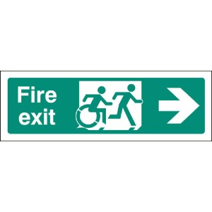 Inclusive Disabled Fire Exit Design - Arrow Right