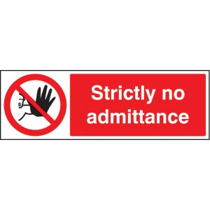 Strictly No Admittance