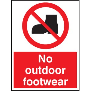 No Outdoor Footwear