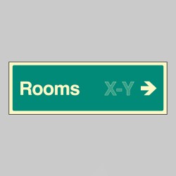 Rooms X-Y - Arrow Right (Specify when ordering)