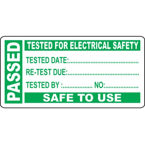 Passed - PAT Test Write On Labels (Roll of 250)