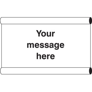 Your Message Here - Banner with Loops - 1270 x 610mm