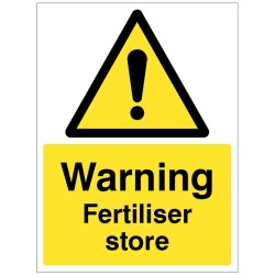 Warning - Fertiliser Store