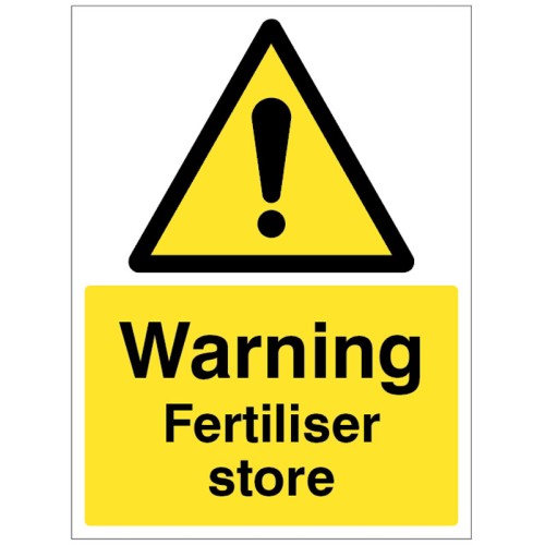 Warning - Fertiliser Store