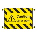 Door Screen Sign - Caution - Out of Order