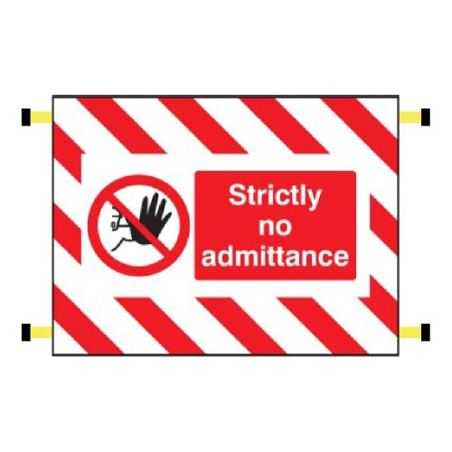 Door Screen Sign - Strictly No Admittance