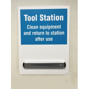 Tool Station Shadow Board with 360mm Magnetic Rail