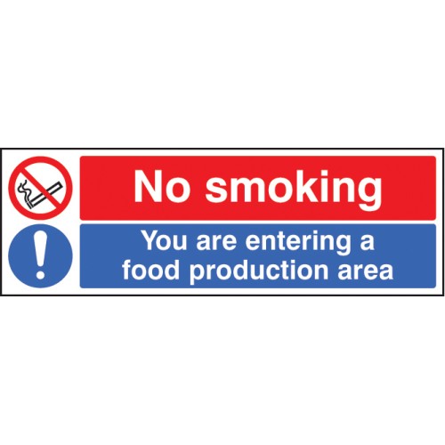 No Smoking You Are Entering a Food Production Area