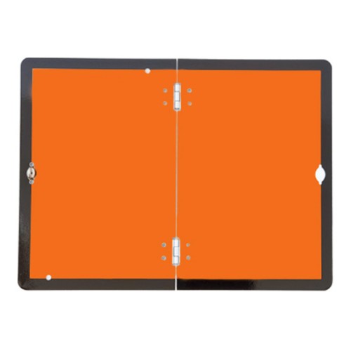 Folding Hazard Warning - Vehicle Plate - Reflective Aluminium