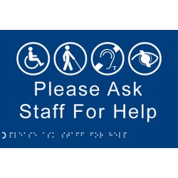 Braille - Please Ask Staff for Help