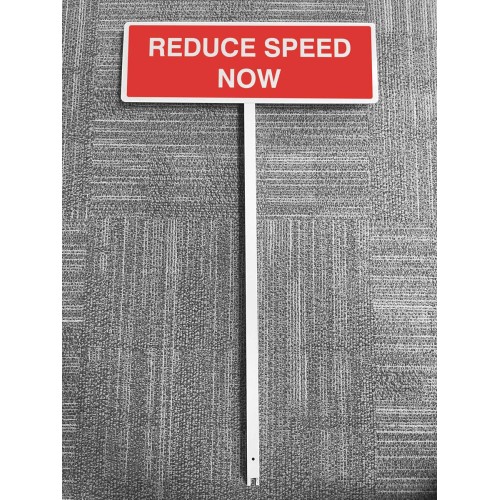 Reduce Speed Now - Verge Sign