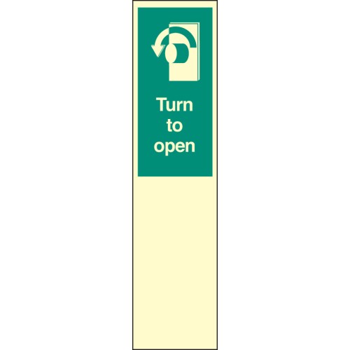 Door Plate - Turn to Open Left