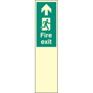 Door Plate - Fire Exit Straight On