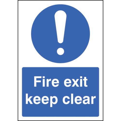 A4 - Fire Exit Keep Clear