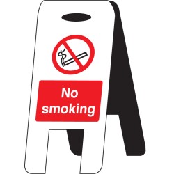 No Smoking - Lightweight Standing Folding Sign