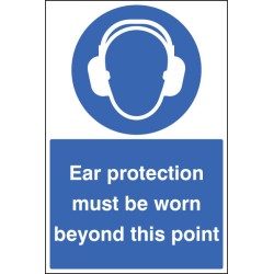 Ear Protection Must be Worn - Floor Graphic