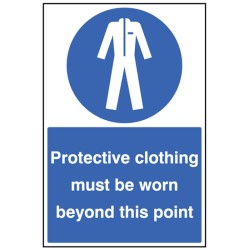 Protective Clothing Must be Worn - Floor Graphic