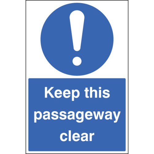 Keep this Passageway Clear - Floor Graphic