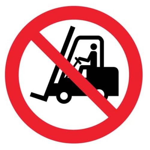 Floor Graphic - No Forklifts Symbol