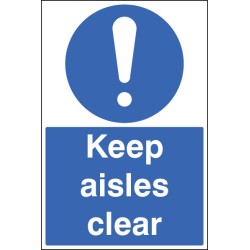 Keep Aisles Clear - Floor Graphic