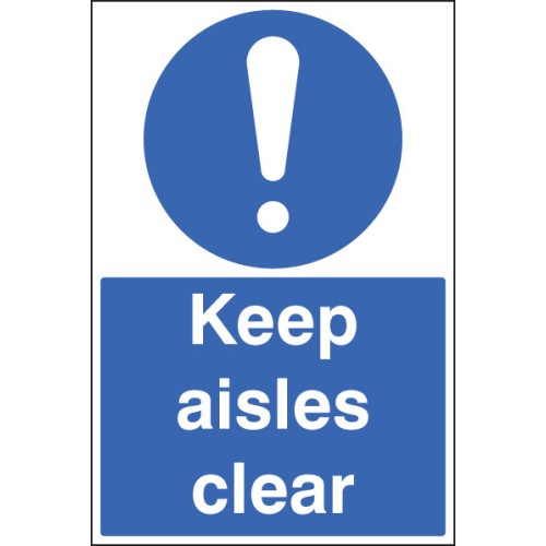 Keep Aisles Clear - Floor Graphic