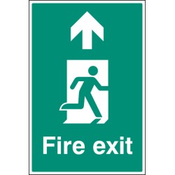 Fire Exit - Up / Straight On - Floor Graphic