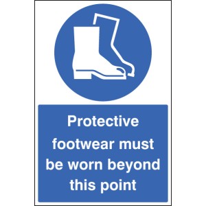 Protective Footwear Must be Worn - Floor Graphic