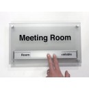 Custom Aluminium Door Message with Slider