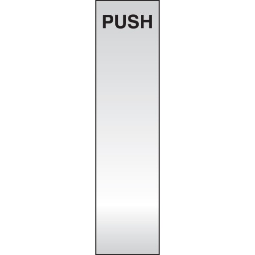 Push - Deluxe Engraved Door Plate