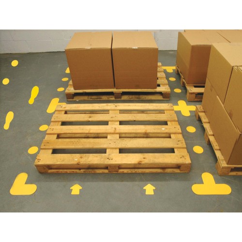 Arrow - Yellow Floor Markers (Pack of 100)