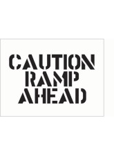 Stencil Kit - Caution - Ramp Ahead