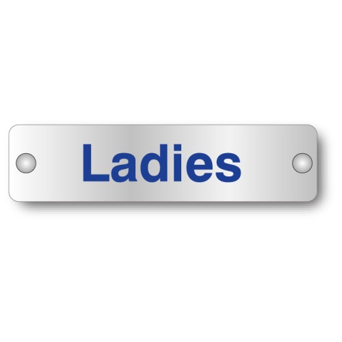 Ladies - Visual Impact - Aluminium Door Sign