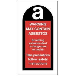 May Contain Asbestos Labels (Roll of 100)