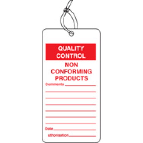 Quality Control Tag - Non Conforming Product (Pack of 10)