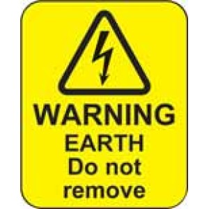 Warning - Earth Do Not Remove Labels