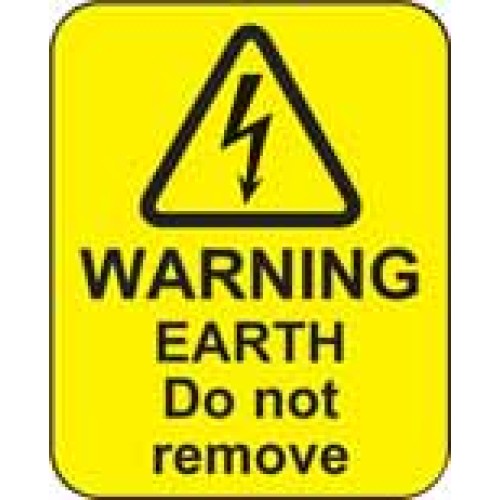 Warning - Earth Do Not Remove Labels