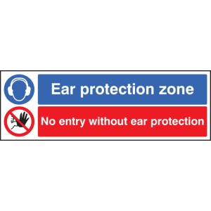 Ear Protection Zone - No Entry without Ear Protection