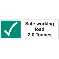 Safe Working Load 2.0 Tonnes