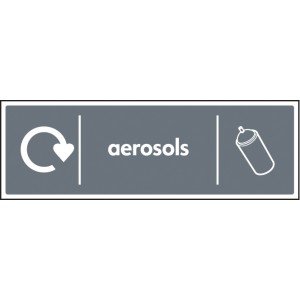 Aerosols - WRAP Recycling Sign