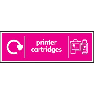 Printer Cartridges - WRAP Recycling Sign